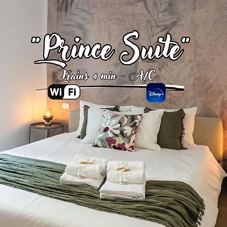 Prince Suite - Trains 4 Min - Ac - Super Wifi Genoa Exterior photo